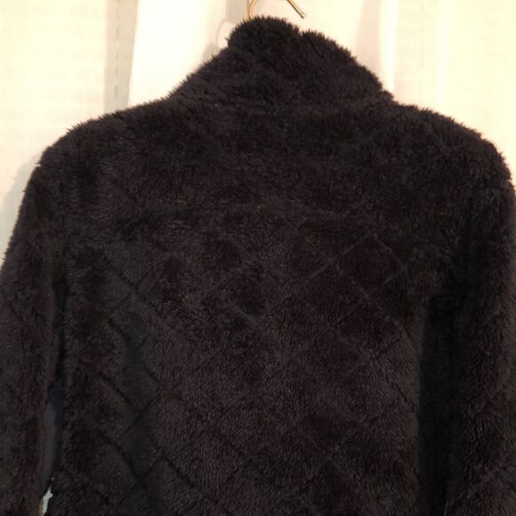 Calvin Klein XL Black Sherpa Teddy Fleece Lined Full Zip Performance Jacket - Picture 4 of 16